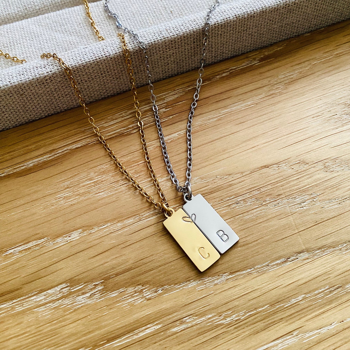 collier personnalisé initiales