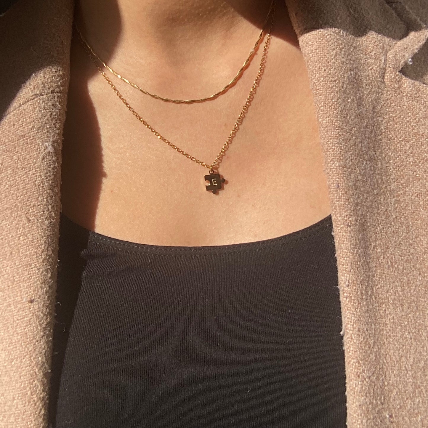 CHLOE | Collier Personnalisé Puzzle (1 Pièce)
