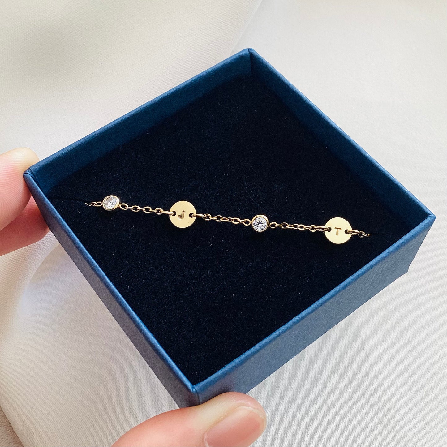 bracelet personnalisé estampé pendentif connecteur