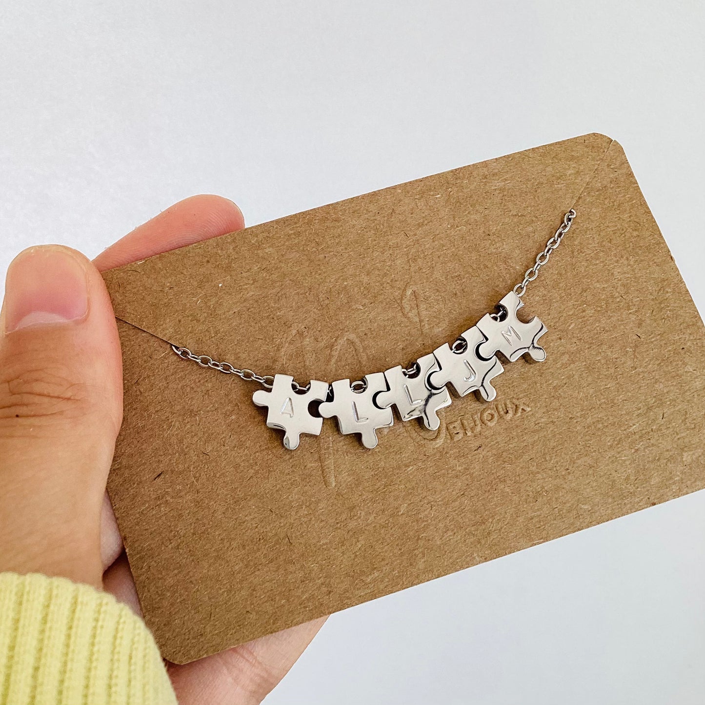 bracelet puzzles estampes à la main