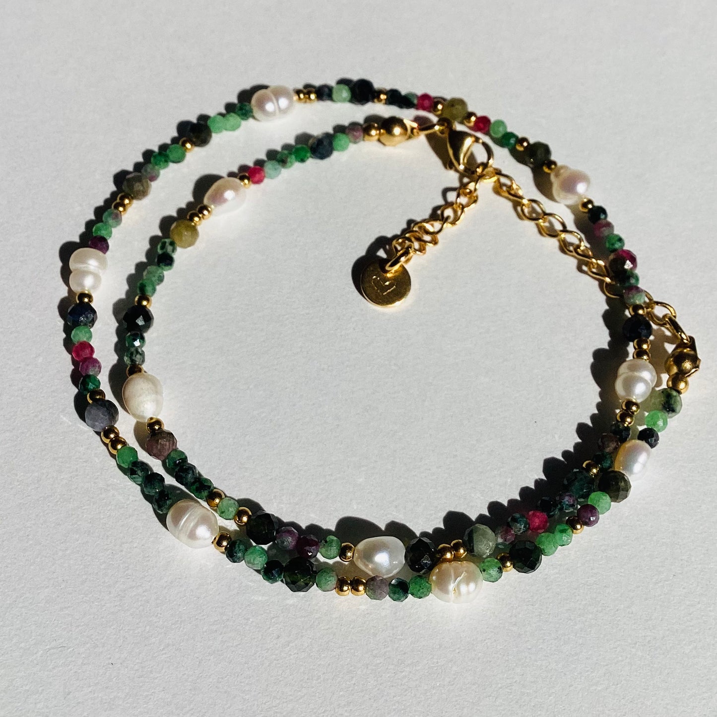 collier en pierres naturelles et perles