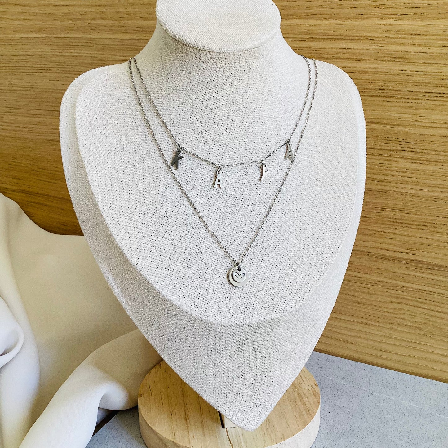 collier personnalisé avec lettres