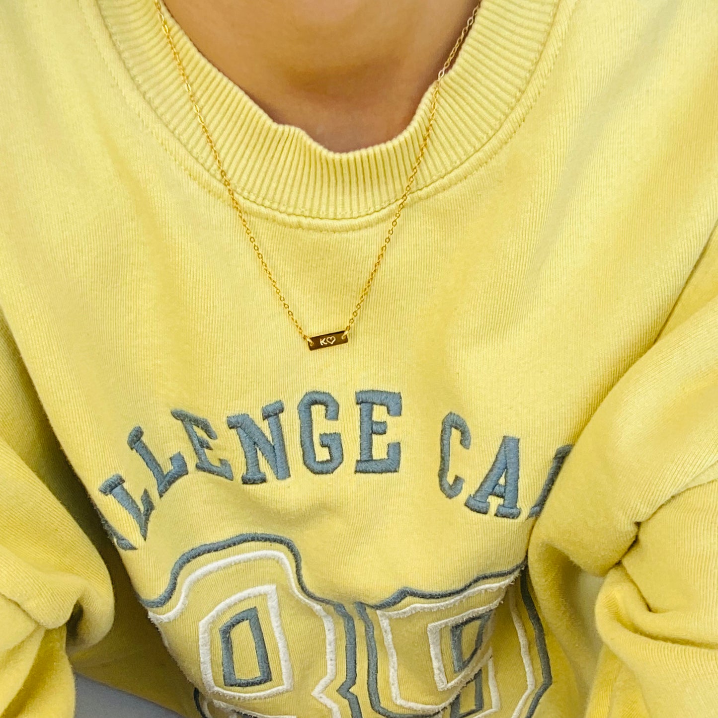 collier personnalisé estampé