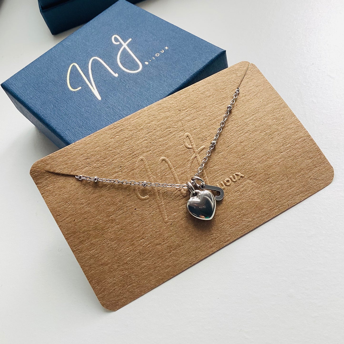 collier personnalisé lettre initiale