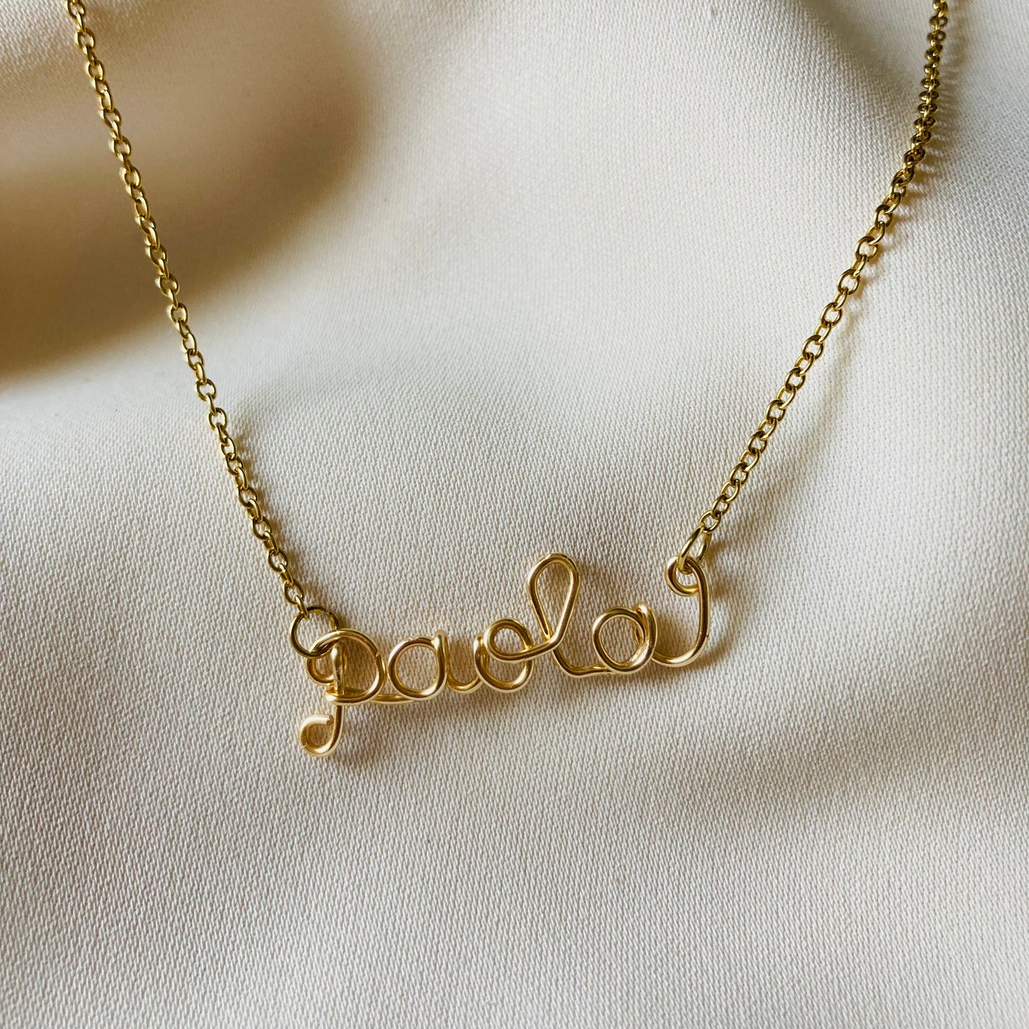 collier prenom acier inoxydable