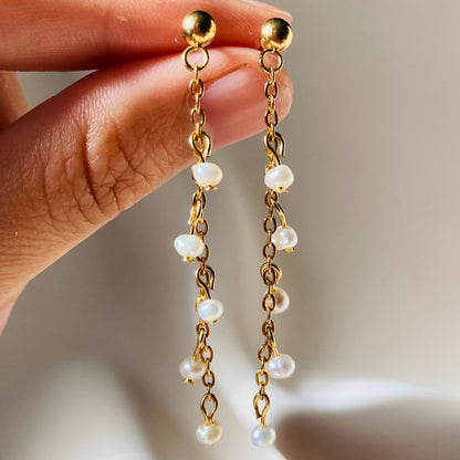 TESSA | Boucles D’oreilles Perles de Culture