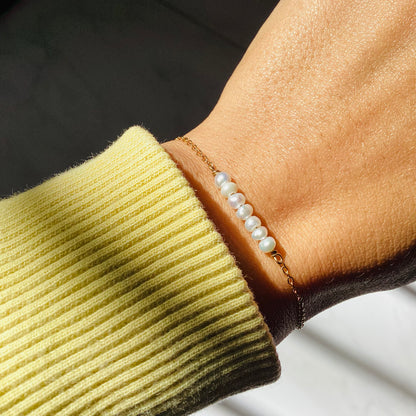 SANSA | Cultured Pearl Pendant Bracelet