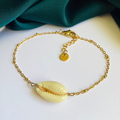 CASPIAN | Shell Pendant Anklet